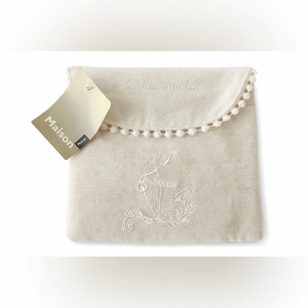 Madison Ivory Embroidered‎ Cosmetic Bag